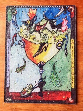 Wendy Costa, A Salad & Shoes, Glass Cutting Board